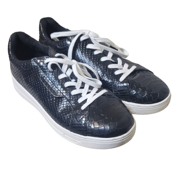 Michael Kors Keating Python Embossed Sneakers - Picture 2 of 6